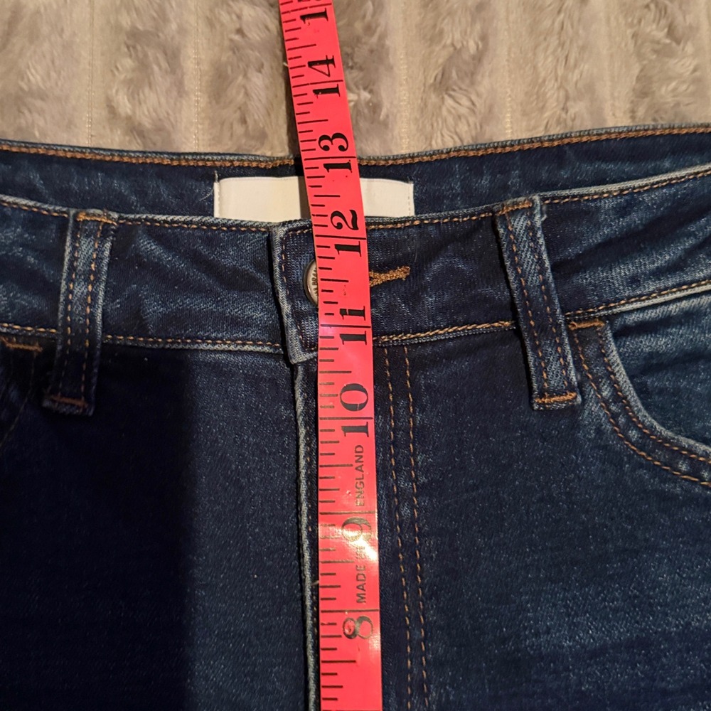 Vervet Los Angeles High Rise Distressed Skinny Jeans Dark Wash VT1196 Size 29 - Picture 6 of 8
